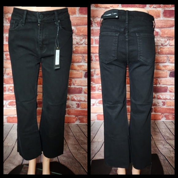 Just Black High Rise Raw Hem Jeans 29 NWT - Picture 2 of 3
